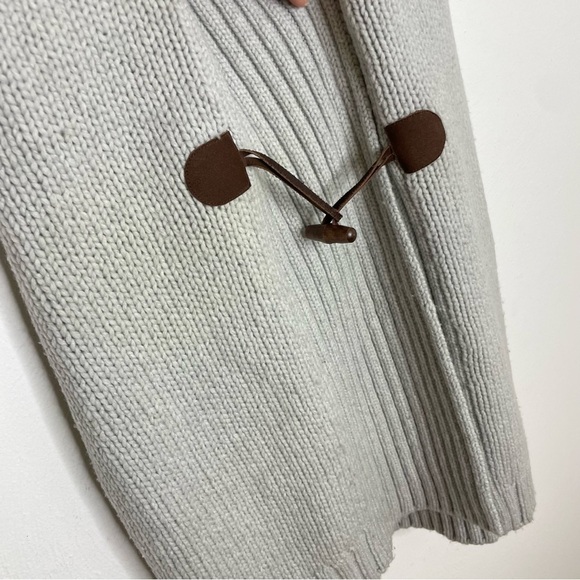 Vintage Y2K THEORY Wool Cashmere Blend Hooded Cardigan Minimalist Academia small - Picture 8 of 12